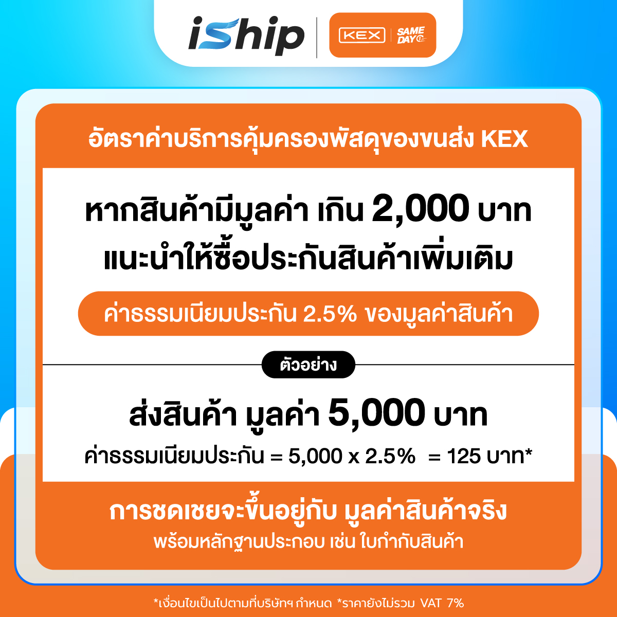 (iShip)-อัตราค่าบริการคุ้มครองพัสดุ-KEX-03.04.2026 (1)